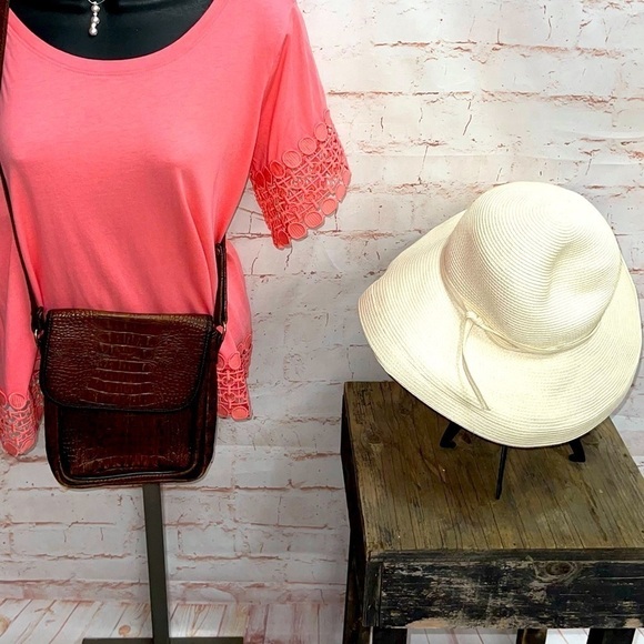 Vintage alligator print crossbody bag - Picture 1 of 6